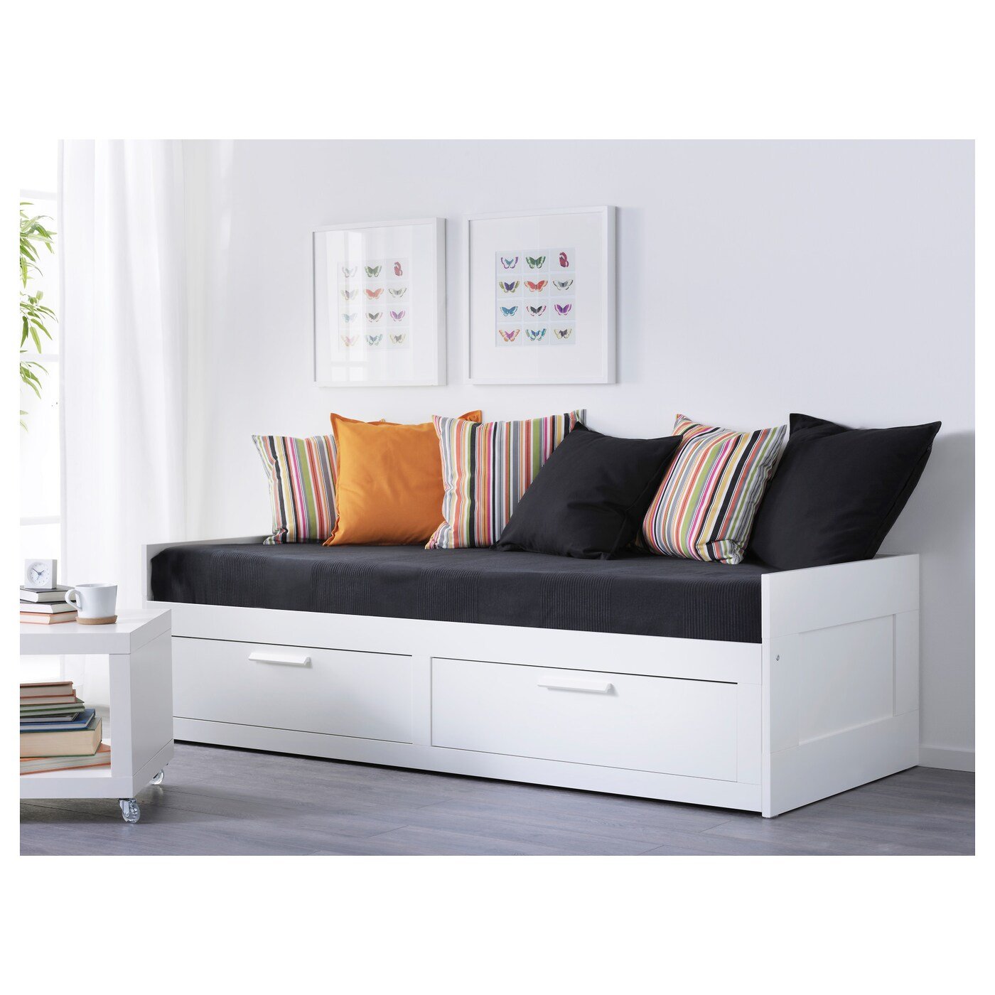 Cama Extendible Blanca con Gavetas – Deco Express PTY