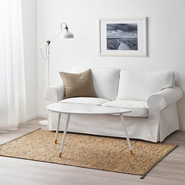 MELHOLT Alfombra Natural Con Puntos Negros - Imagen 5