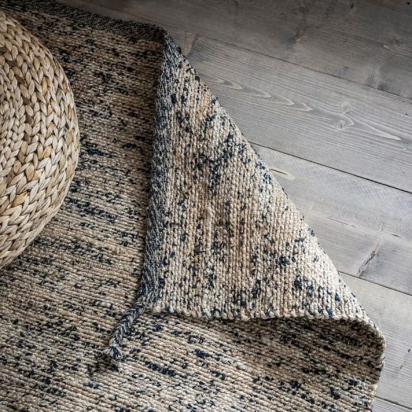 MELHOLT Alfombra Natural Con Puntos Negros - Imagen 4