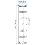 LACK Estantería De Pared Negro-Marrón - Imagen 4