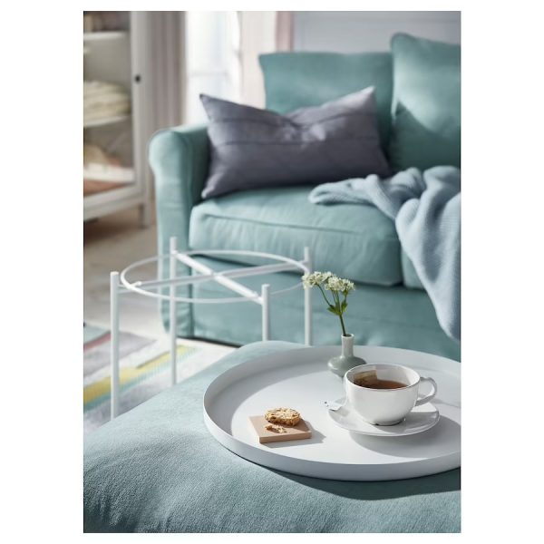 GLADOM Mesita con Bandeja Blanca - Imagen 4