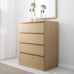 MALM Gavetero Natural de 4 Gavetas - Imagen 2