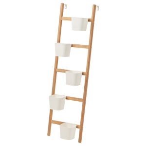 SATSUMAS Escalera de Bamboo con Potes de Metal