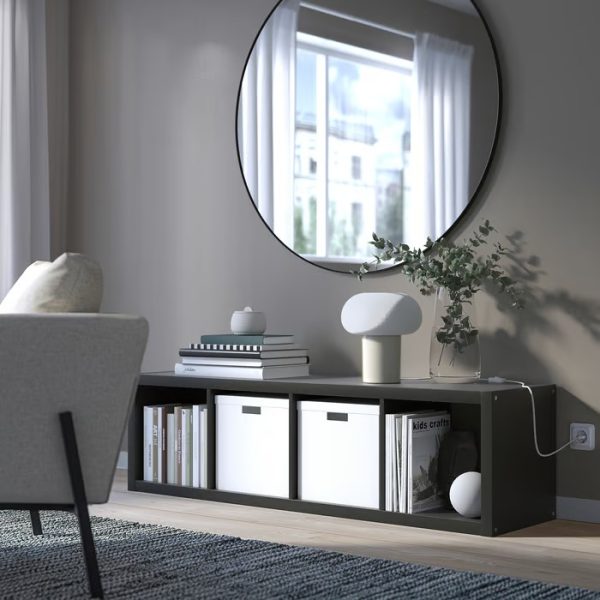 KALLAX Estante sencillo Negro Marrón - Imagen 2