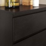 MALM Gavetero Negro Marrón de 4 Gavetas - Imagen 3