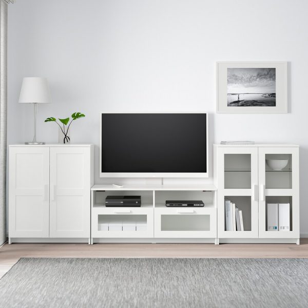 BRIMNES Mueble TV Blanco - Imagen 2