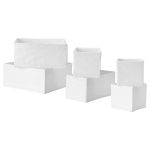 SKUBB Cajas Juego de 6 Blanca para Gavetero