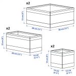 SKUBB Cajas Juego de 6 Blanca para Gavetero - Imagen 5