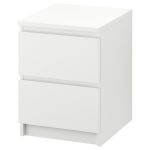 MALM Mesita de Noche Blanca