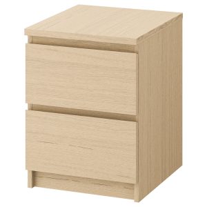 MALM Mesita de Noche Natural