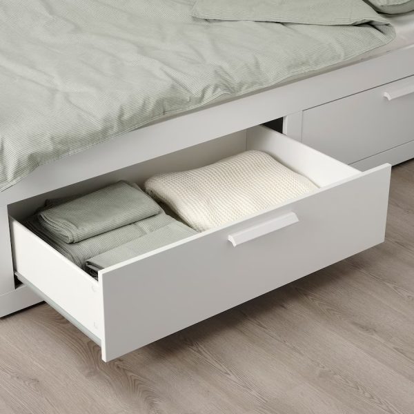 BRIMNES Daybed Cama Extendible Blanca con Gavetas- (No incluye colchon) - Imagen 3