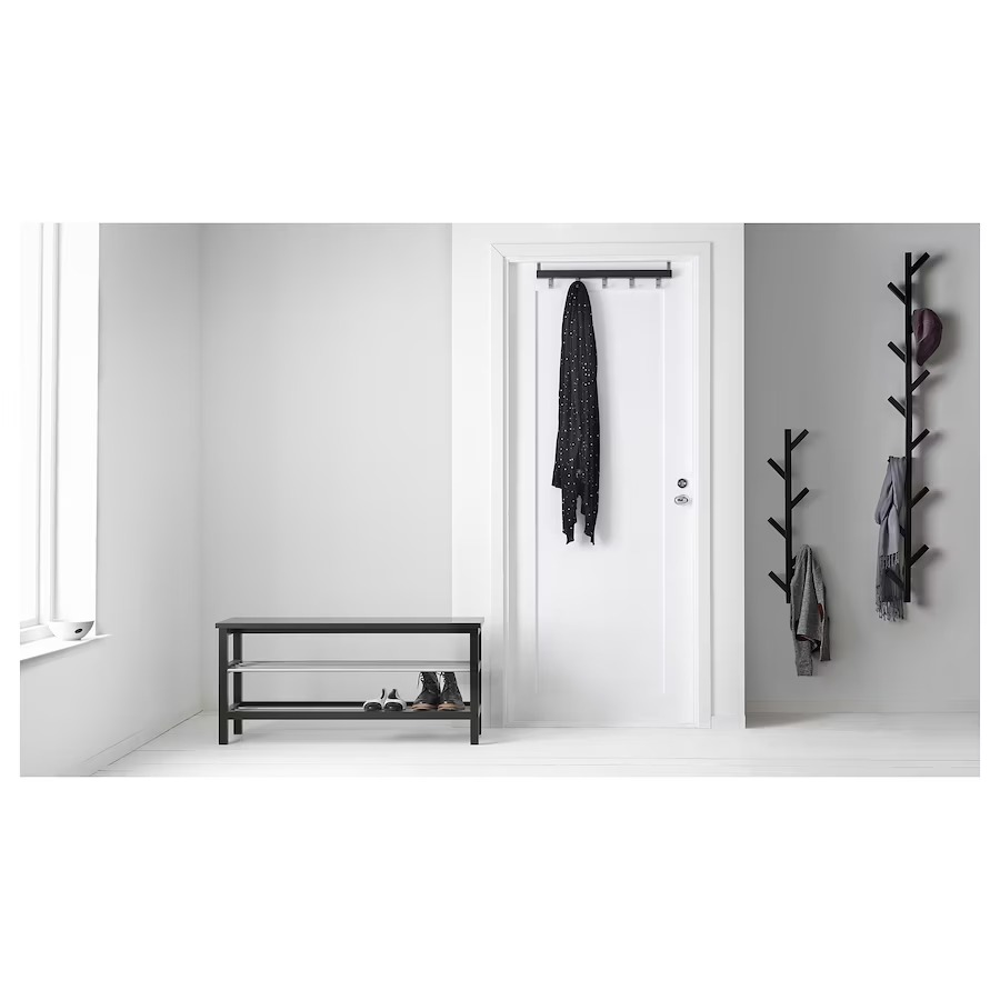TJUSIG Perchero de pared, negro, 79 cm - IKEA Chile