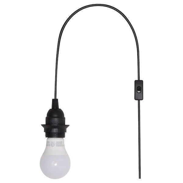 DECOEXPRESSPTY-hemma-lamparaikea-ikeapty HEMMA Cable Negro sin Foco - Imagen 1