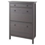 HEMNES Zapatera Gris Con Gaveta ARMADA