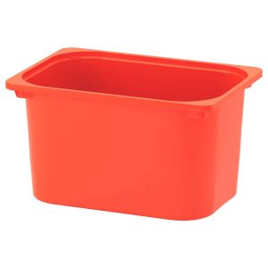TROFAST Caja Naranja Oscuro Grandes de Niños
