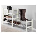 TJUSIG Zapatera Blanca Con Metal - Imagen 3