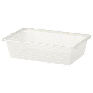 BOAXEL Canasta de Malla Blanca