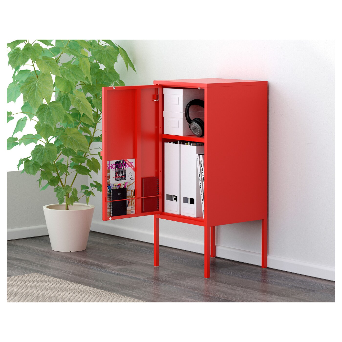 Gabinete de Metal Rojo – Deco Express PTY