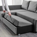 FRIHETEN Sofá Cama en L Gris Oscuro-ARMADO - Imagen 2
