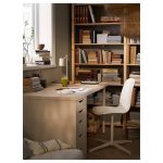 LEIFARNE Silla Giratoria: Base Blanca-Asiento Blanco ARMADA - Imagen 3