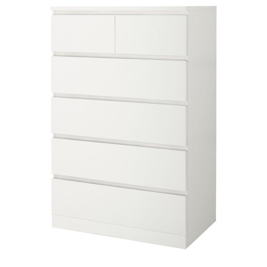 MALM Gavetero Blanco con 6 gavetas – Deco Express PTY
