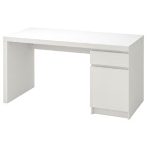 MALM Escritorio Blanco Con Gaveta