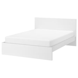 MALM Cama Blanca Doble (No incluye colchon)