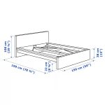 MALM Cama Blanca Doble (No incluye colchon) - Imagen 4