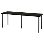 LAGKAPTEN Sobre Negro-Marrón Para Escritorio 200 CM - Imagen 2