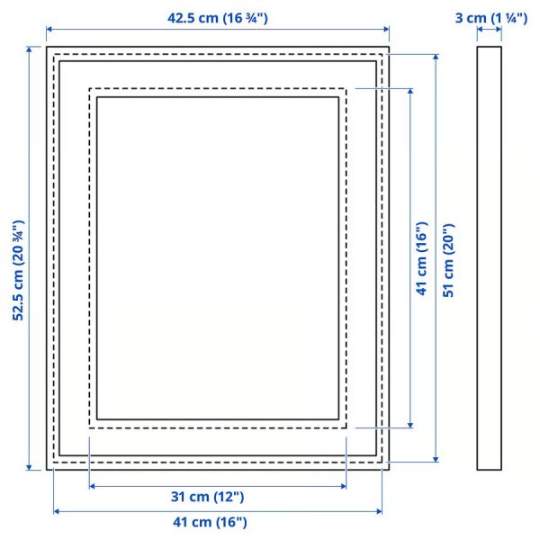 RODALM Marco blanco 41cmx51cm - Imagen 4