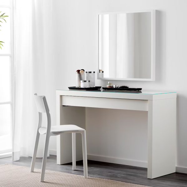 MALM Cómoda Blanca con Vidrio Armada - Imagen 3