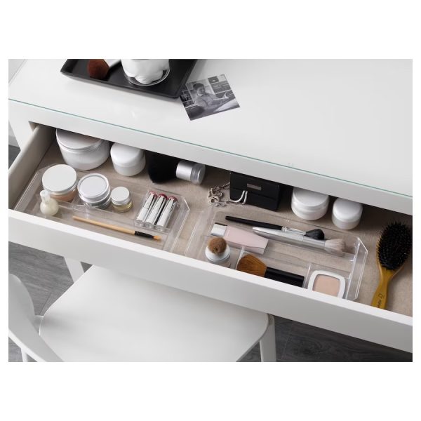 MALM Cómoda Blanca con Vidrio Armada - Imagen 2