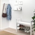 MOSSLANDA Mini Repisa efecto pino teñido de blanco de 55 cm - Imagen 3