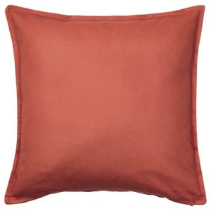 GURLI Cover de Cojín rojo-marrón