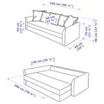 HOLMSUND Sofá Cama Beige - Imagen 6