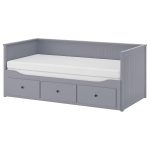 HEMNES Daybed Cama Extendible Gris con Gavetas (No incluye colchón)