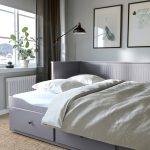HEMNES Daybed Cama Extendible Gris con Gavetas (No incluye colchón) - Imagen 4