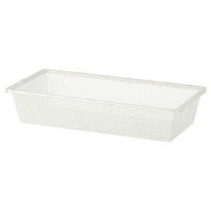 BOAXEL Canasta de Malla Blanca Grande