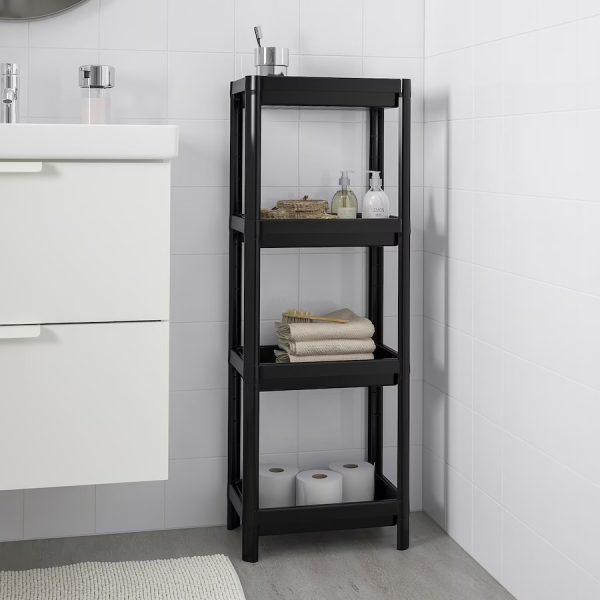 VESKEN Estante Negro Plástico-ARMADO - Imagen 2