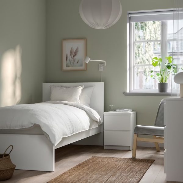 MALM Cama Blanca Twin (No incluye colchon) - Imagen 5