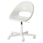 LOBERGET-MALSKAR Silla Blanca Giratoria Con Palanca