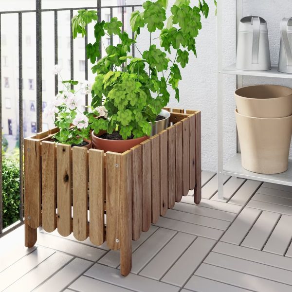 ASKHOLMEN Pote de Madera para Plantas Exterior Armado - Imagen 4