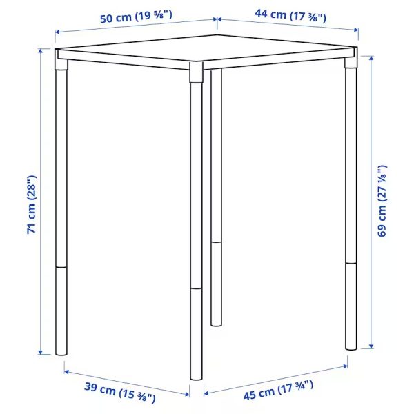 FEJAN Mesa y Silla Blanca Plastica Armada - Imagen 6
