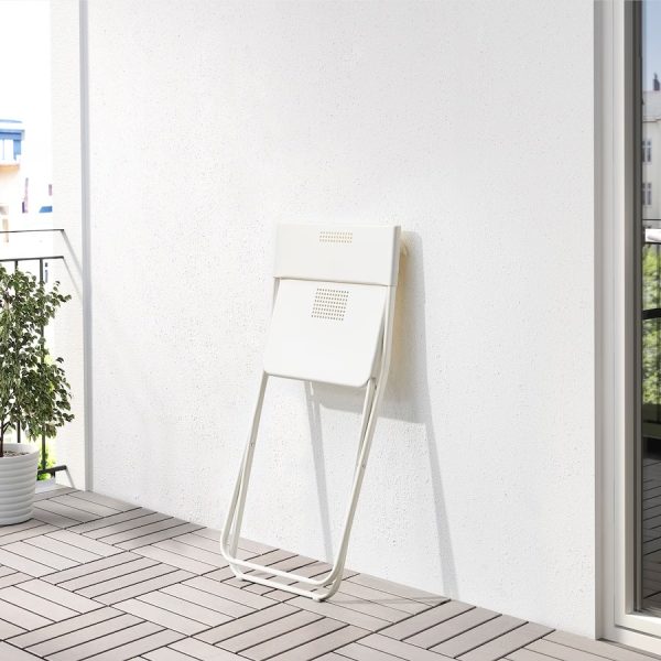 FEJAN silla Blanca Plastica Plegable - Imagen 3