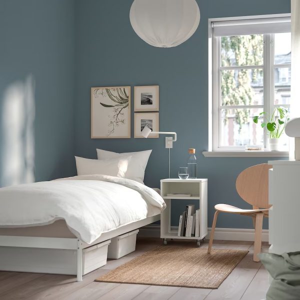 VEVELSTAD Cama Blanca Twin (No incluye colchon) Armada - Imagen 3
