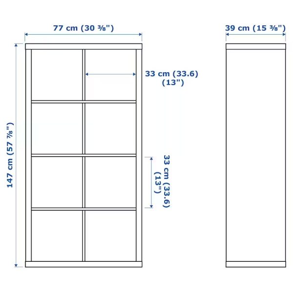 KALLAX Estante de 8 Espacios Natural - Imagen 4