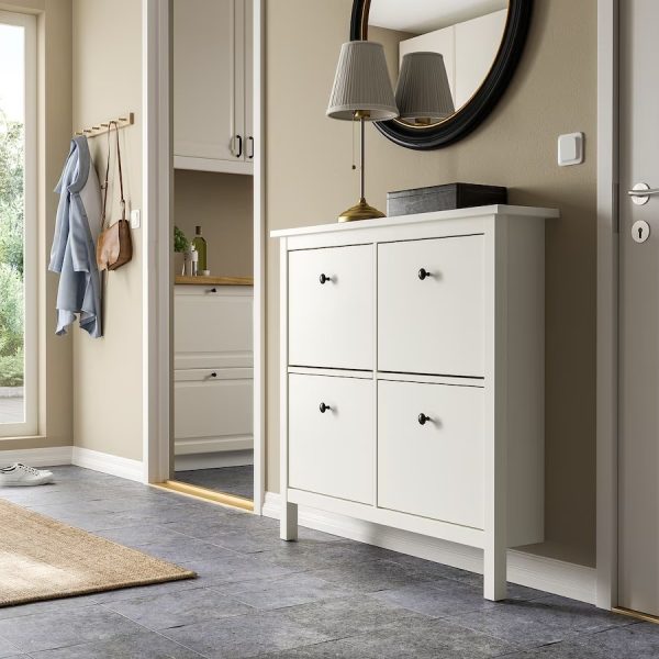 HEMNES Zapatera Blanco Con Gaveta Armada - Imagen 4