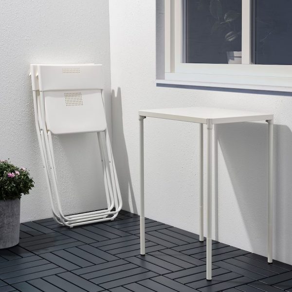 FEJAN Mesa y Silla Blanca Plastica Armada - Imagen 3