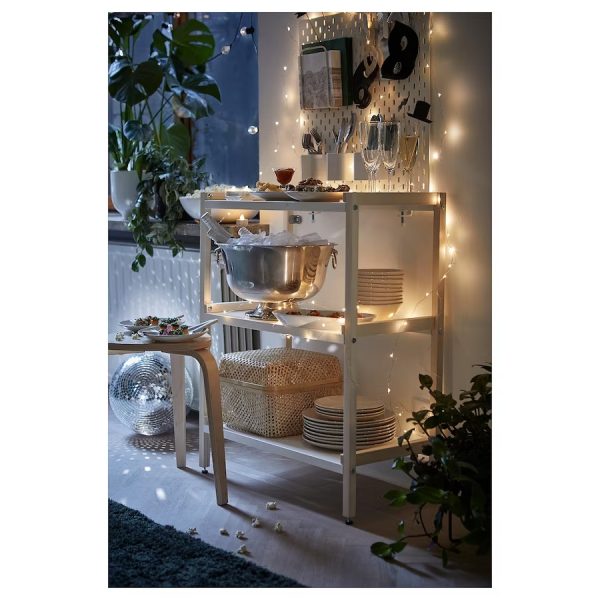 EKENABBEN Estante Blanco con Natural Armado - Imagen 4