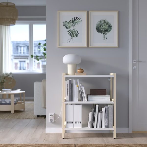 EKENABBEN Estante Blanco con Natural Armado - Imagen 7